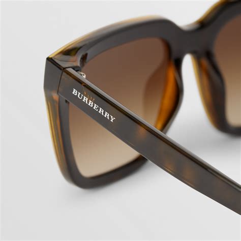 burberry square frame shield sunglasses|Burberry white reflective sunglasses.